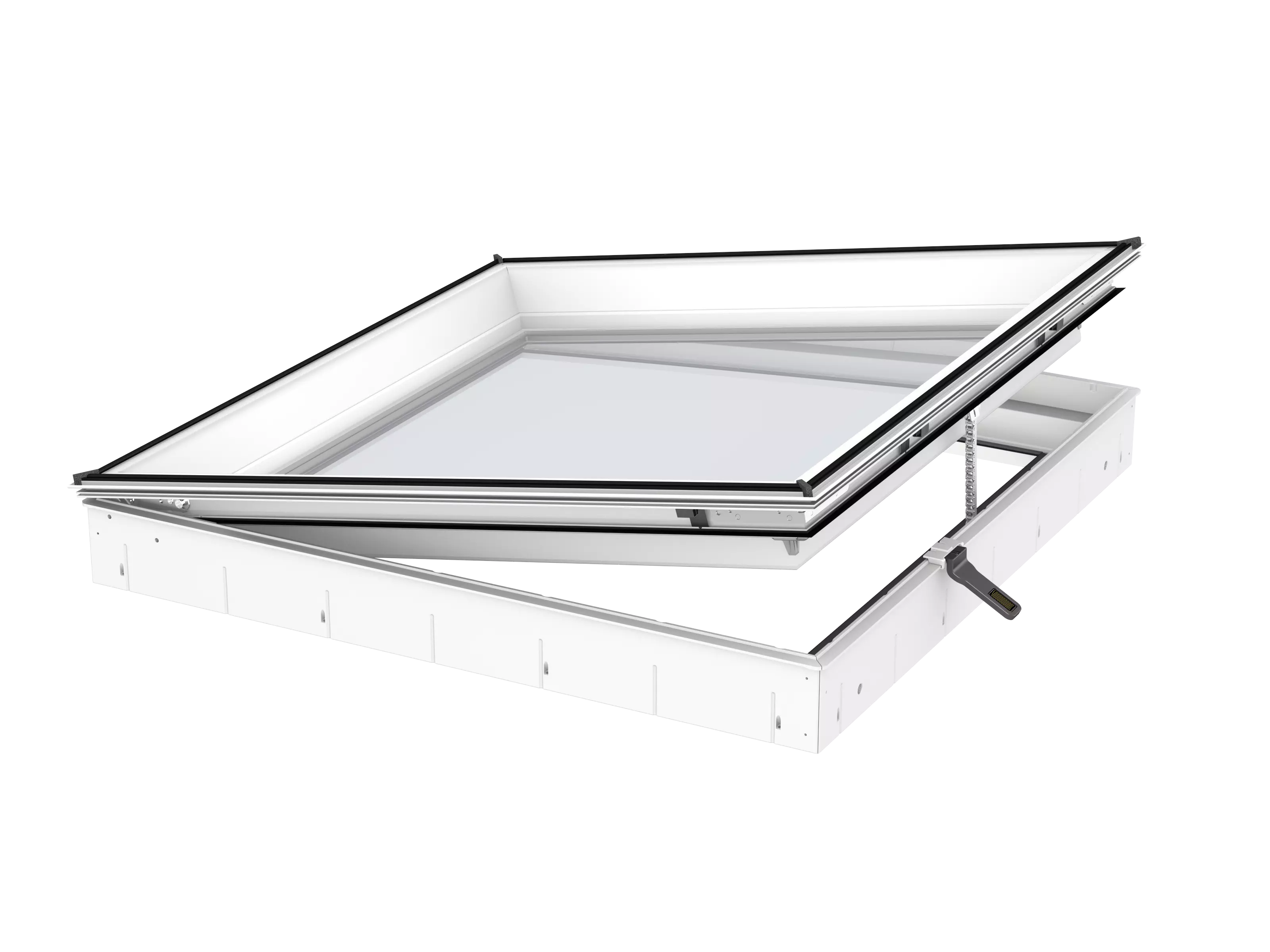 CVU 100100 0220Q - Fenêtre pour toit plat 2.0, double vitrage, INTEGRA elect.