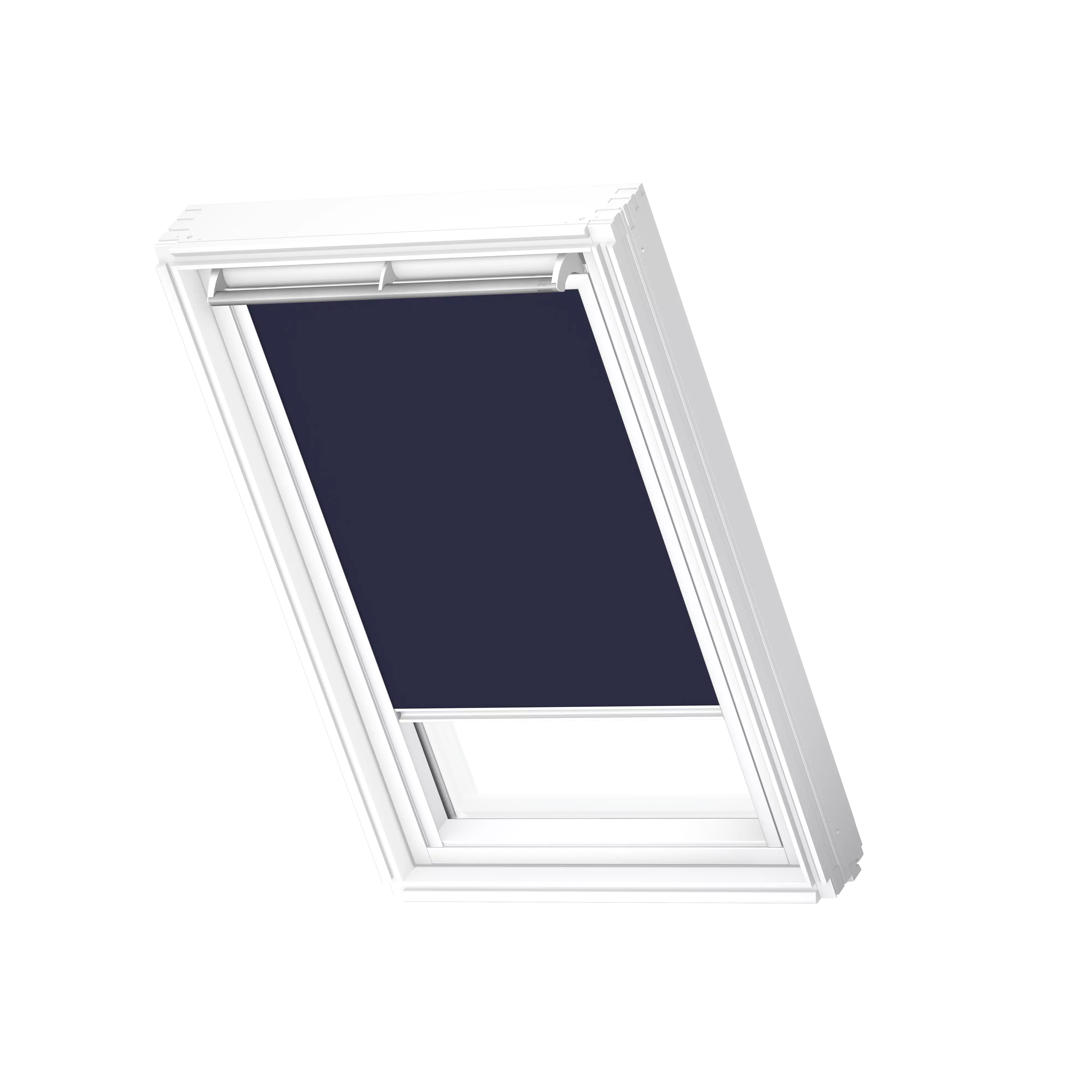 DKL SK06 1100SWL - Store occultant, manuel bleu finition blanc