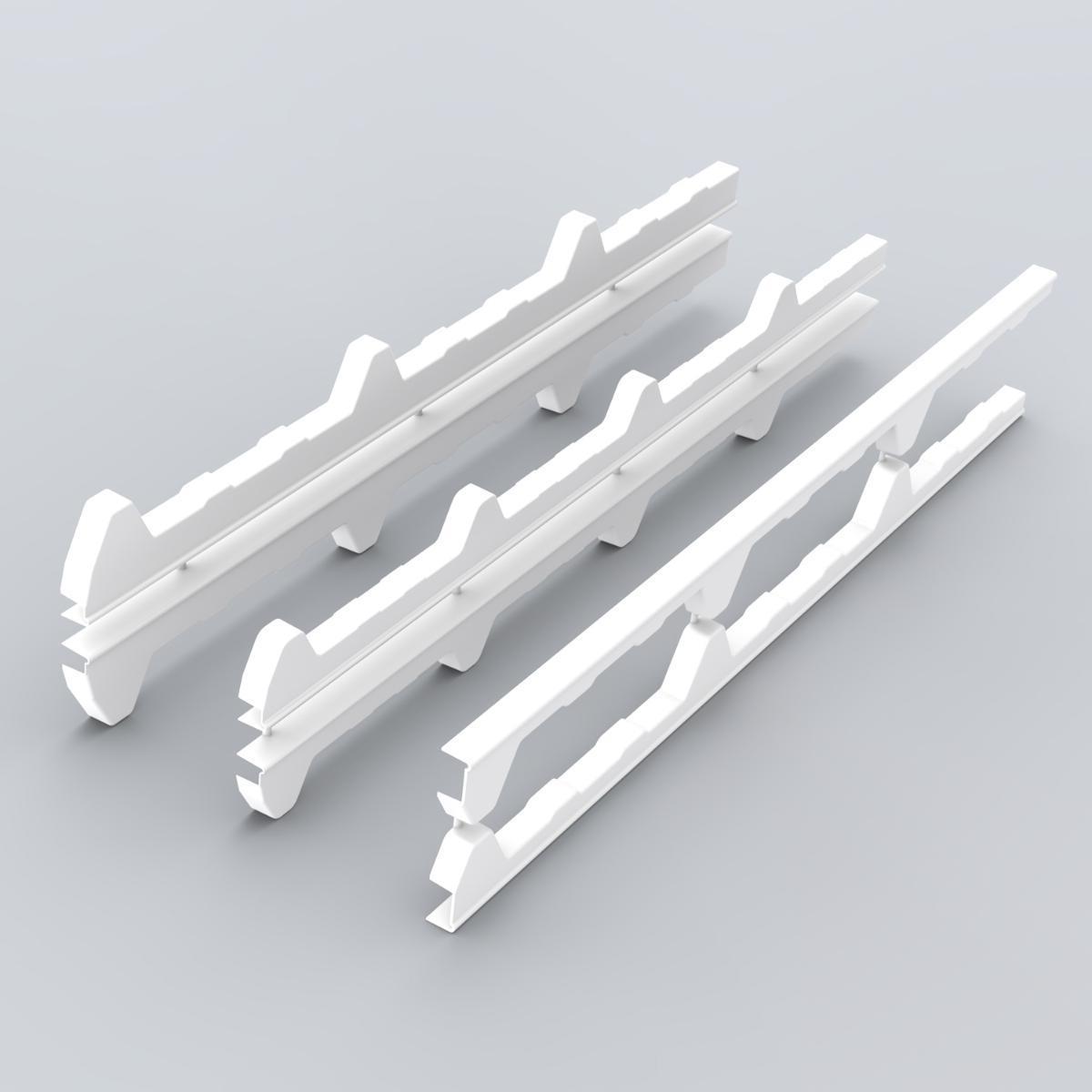 JI - Paire d'embouts thermoroof 20mm pvc blanc