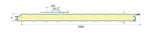JI - Wall 1000 FC Poly. Silic. 25µ PIR 150mm (1m utile)