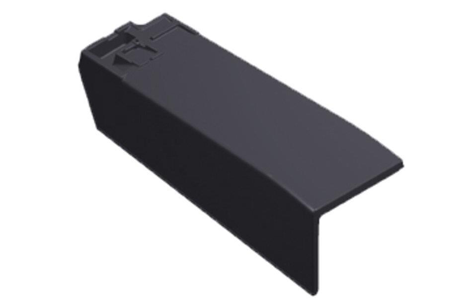 MONIER - Demi-tuile de rive gauche SIGNY double black mat (1,4 pc/mc)