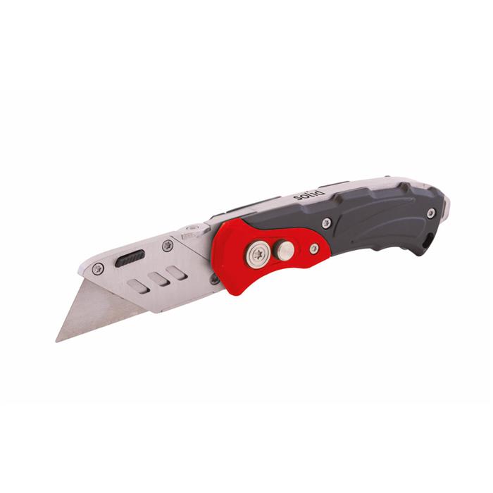 SOLID - Couteau de sécurité modèle pliable avec clips ceinture