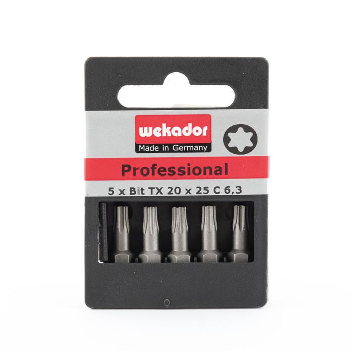 WEKADOR - Set de 5 embouts "Top Five" - TX 20 - 25 mm